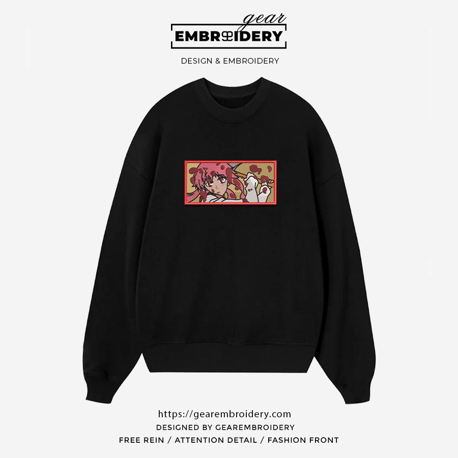 Yuno gasai axe future diary Anime Embroidered Design Personalized Embroidered T Shirt Sweatshirt Hoodie Clothing OT083
