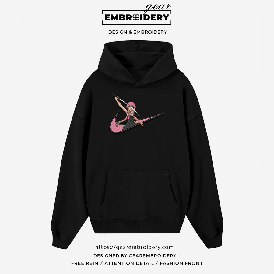 Yuno gasai swoosh future diary nike Anime Embroidered Design Personalized Embroidered T Shirt Sweatshirt Hoodie Clothing OT085