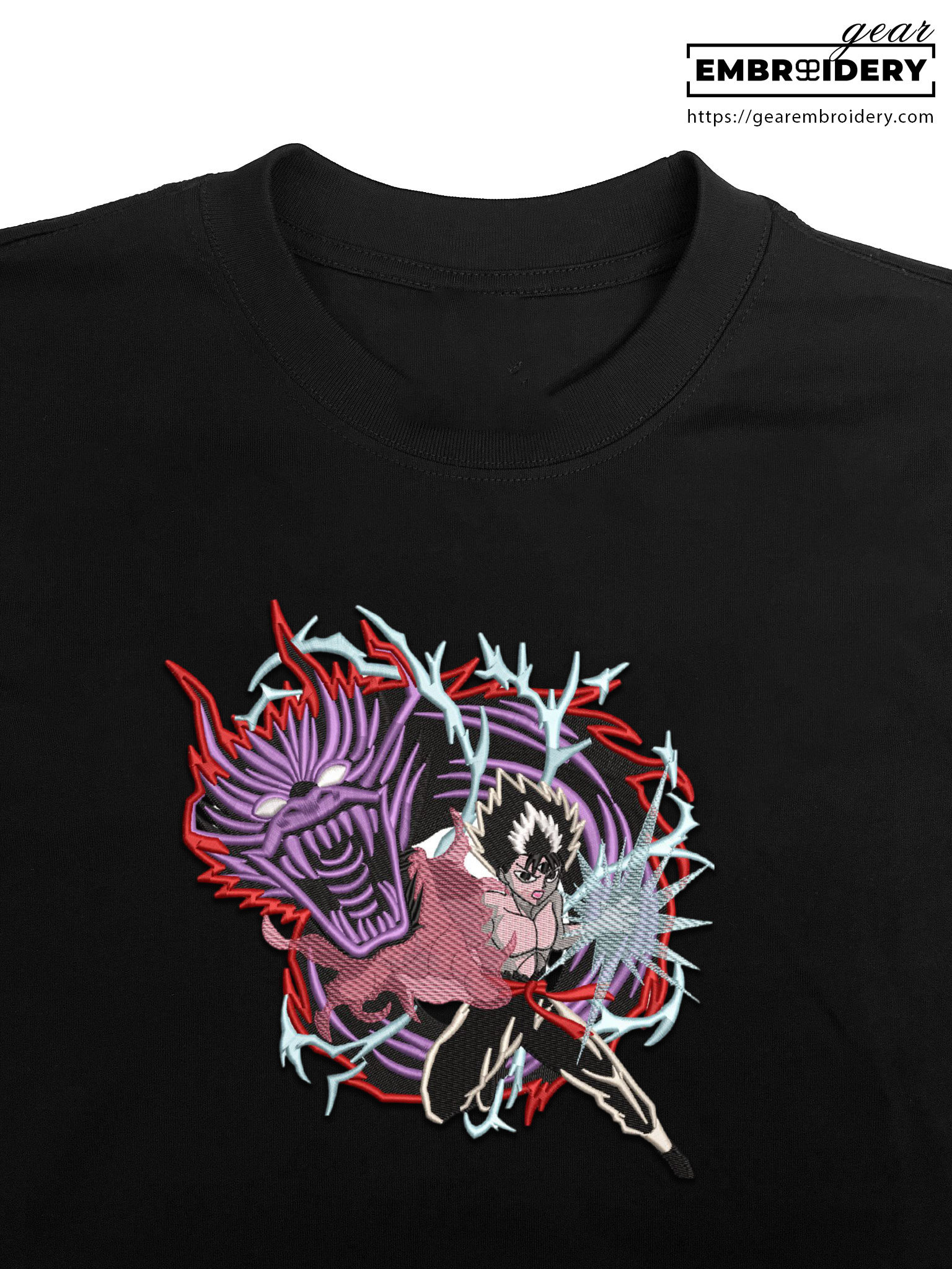 Yuyu hakusho hiei yuyu hakusho Anime Embroidered Design Personalized Embroidered T Shirt Sweatshirt Hoodie Clothing OT088