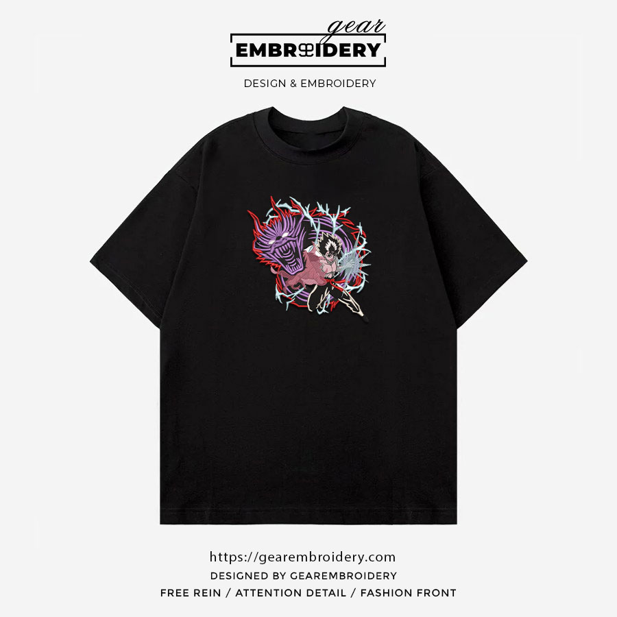 Yuyu hakusho hiei yuyu hakusho Anime Embroidered Design Personalized Embroidered T Shirt Sweatshirt Hoodie Clothing OT088