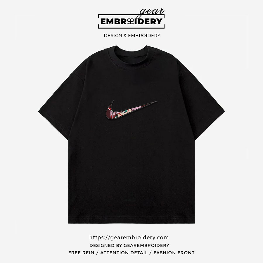 Zero two swoosh darling in the franxx Anime Embroidered Design Personalized Embroidered T Shirt Sweatshirt Hoodie Clothing OT093