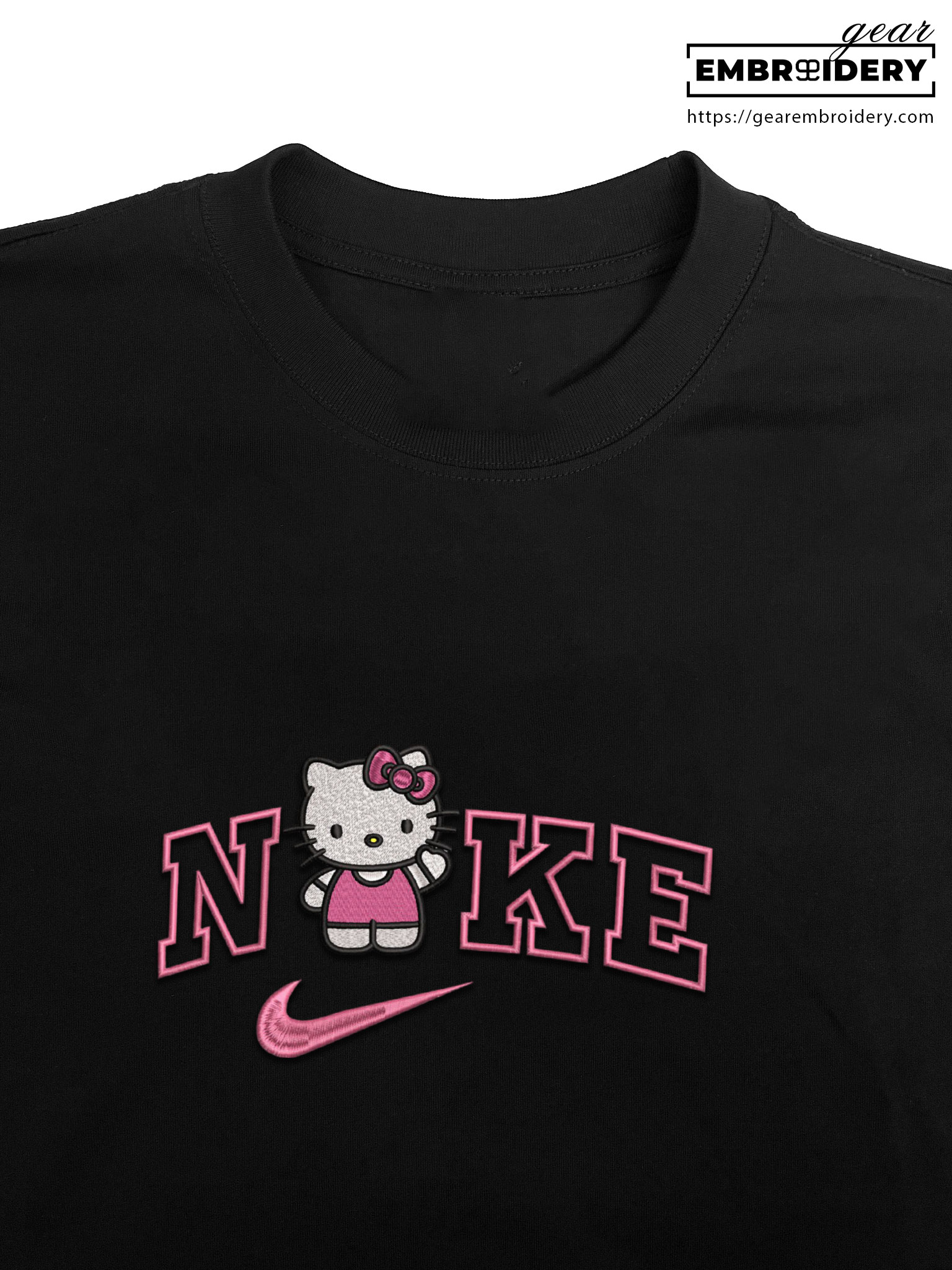 Kitty Hello Kitty Personalized Embroidered T Shirt Sweatshirt Hoodie Clothing HK002