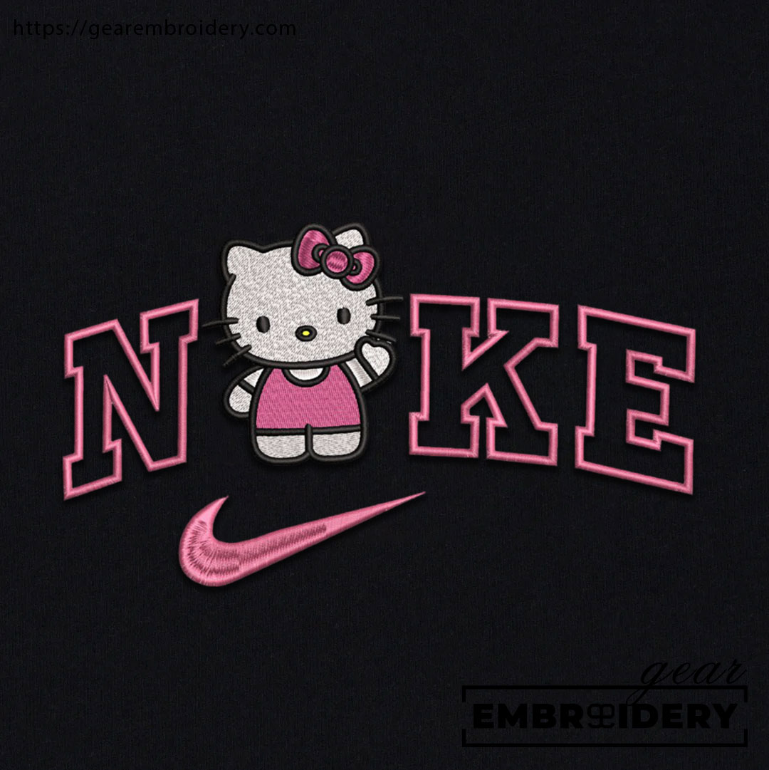 Kitty Hello Kitty Personalized Embroidered T Shirt Sweatshirt Hoodie Clothing HK002