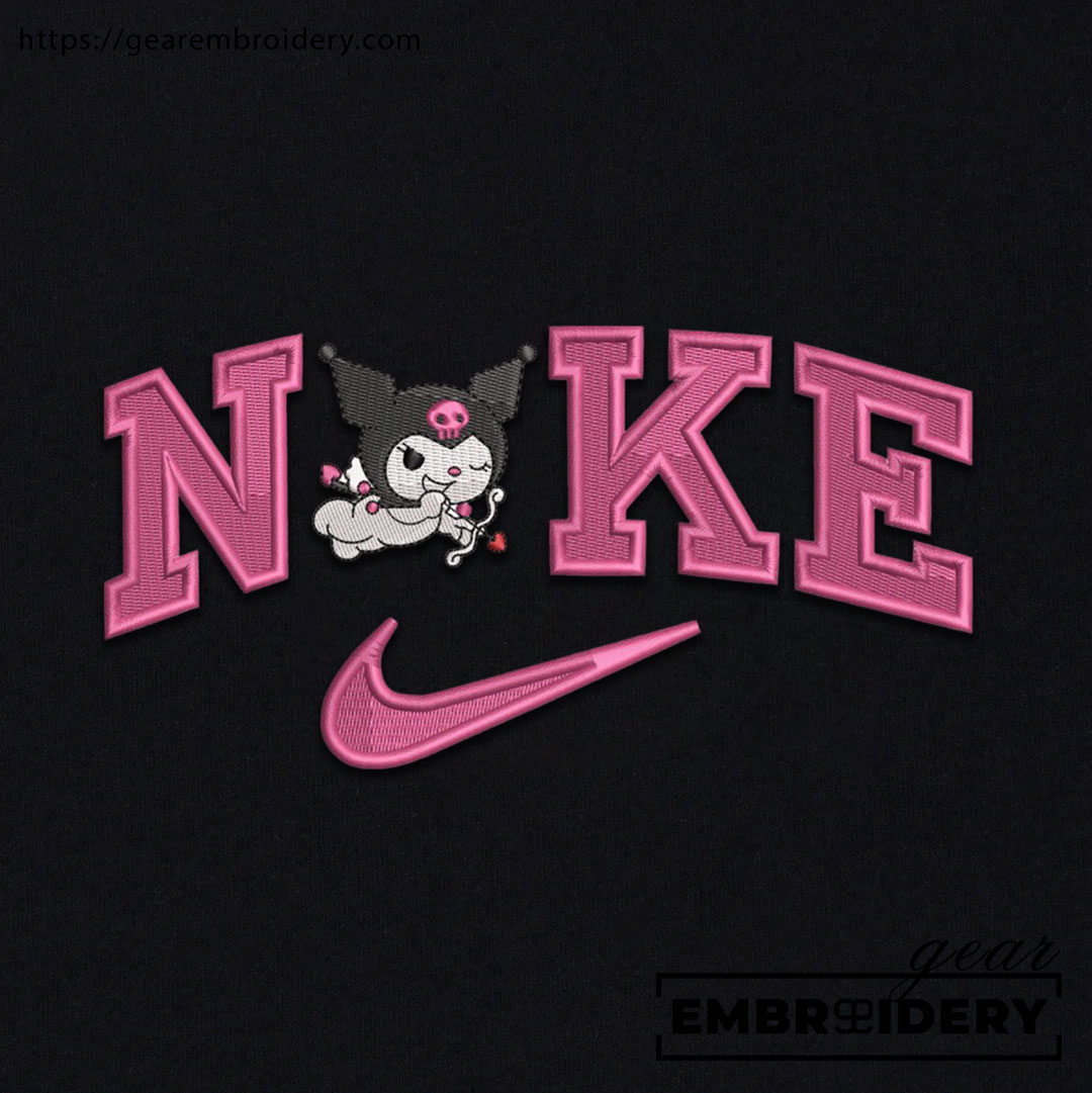 Kuromi cupid Hello Kitty Personalized Embroidered T Shirt Sweatshirt Hoodie Clothing HK004