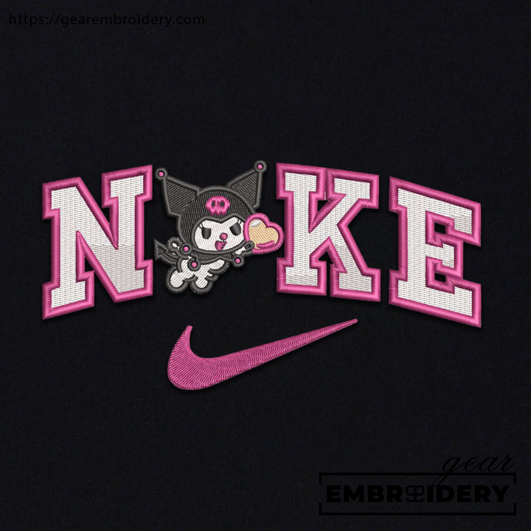 Kuromi Hello Kitty Personalized Embroidered T Shirt Sweatshirt Hoodie Clothing HK006