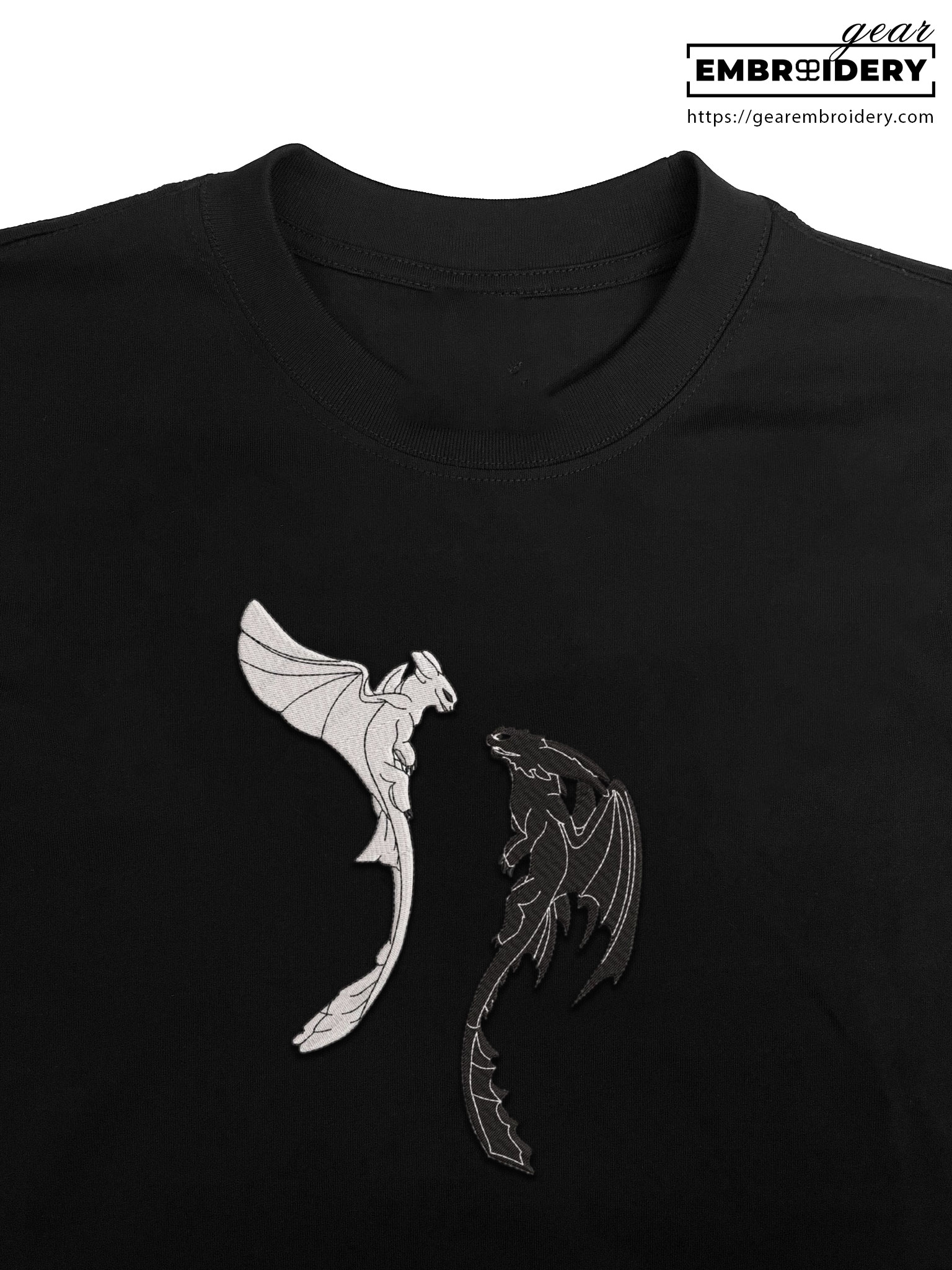 Dragons How to Train a Dragon Personalized Embroidered T Shirt Sweatshirt Hoodie Clothing HTD001