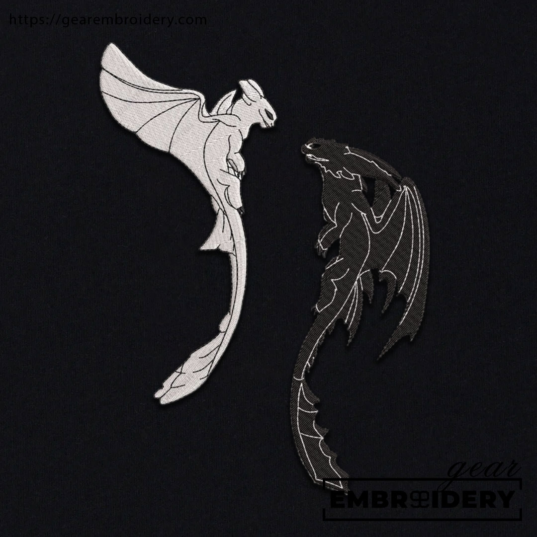 Dragons How to Train a Dragon Personalized Embroidered T Shirt Sweatshirt Hoodie Clothing HTD001