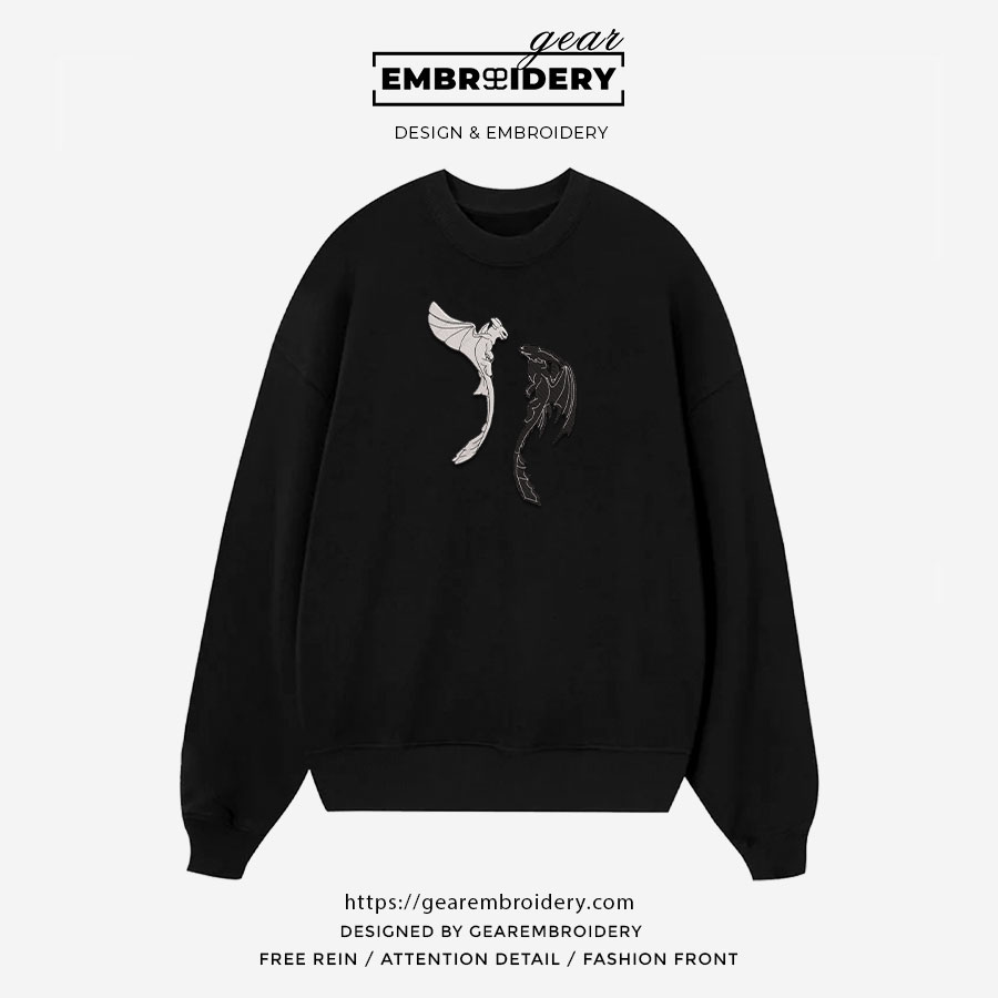 Dragons How to Train a Dragon Personalized Embroidered T Shirt Sweatshirt Hoodie Clothing HTD001