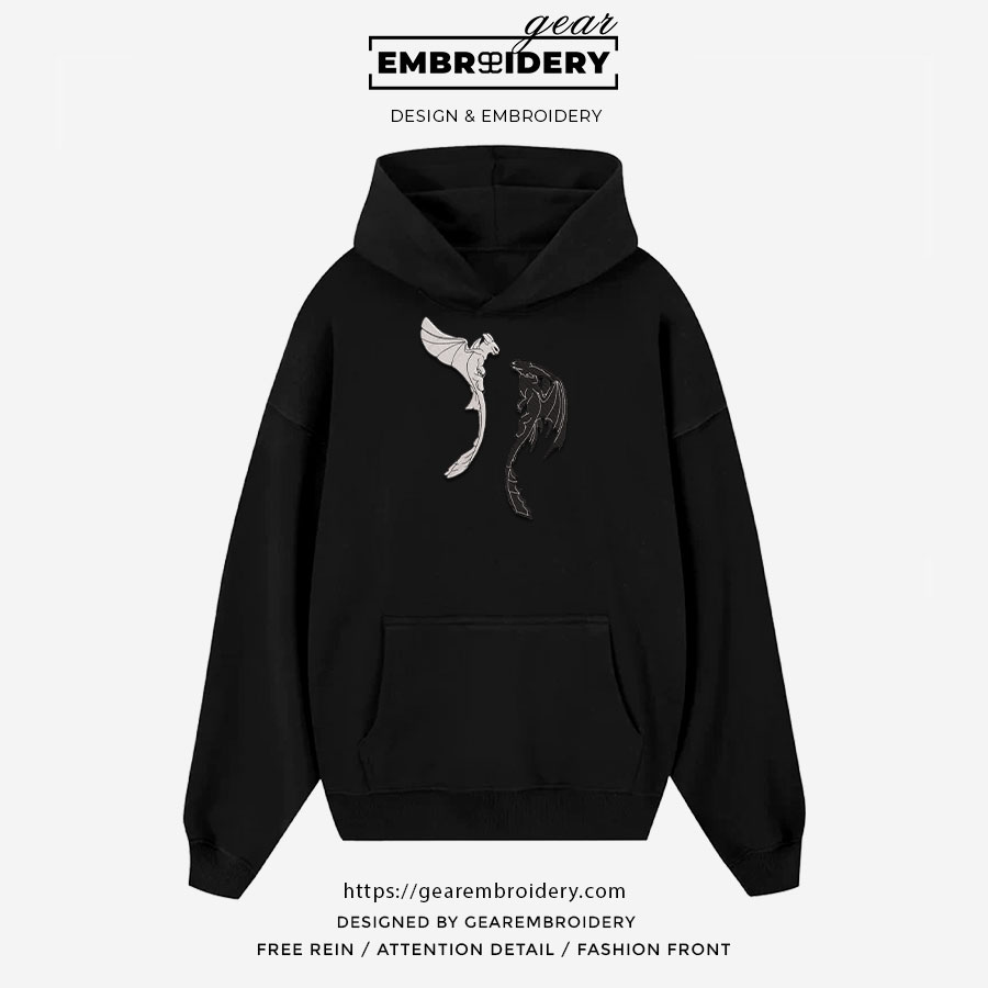 Dragons How to Train a Dragon Personalized Embroidered T Shirt Sweatshirt Hoodie Clothing HTD001