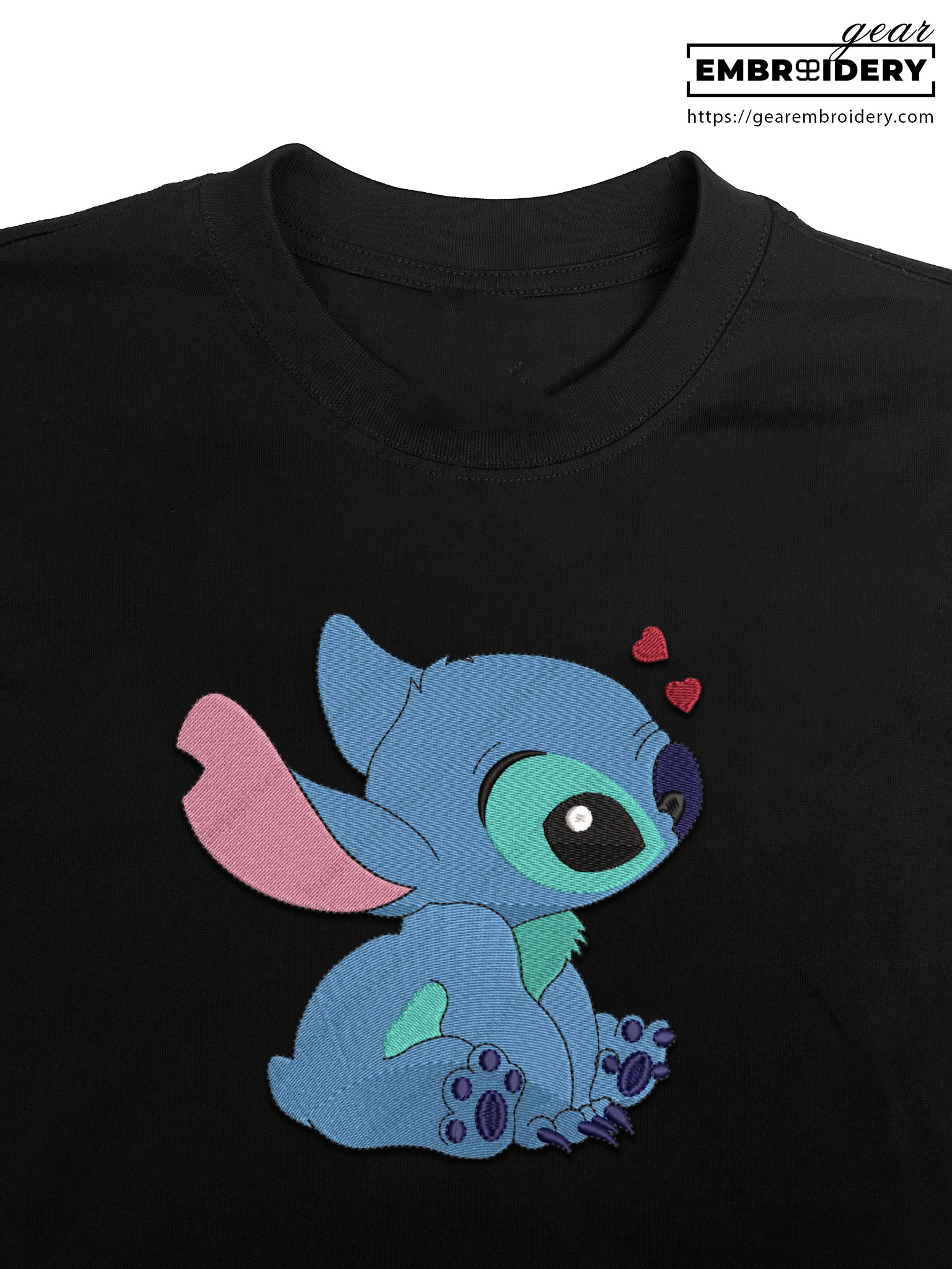 Stitch Lilo & Stitch Embroidered Personalized Embroidered T Shirt Sweatshirt Hoodie Clothing LS012