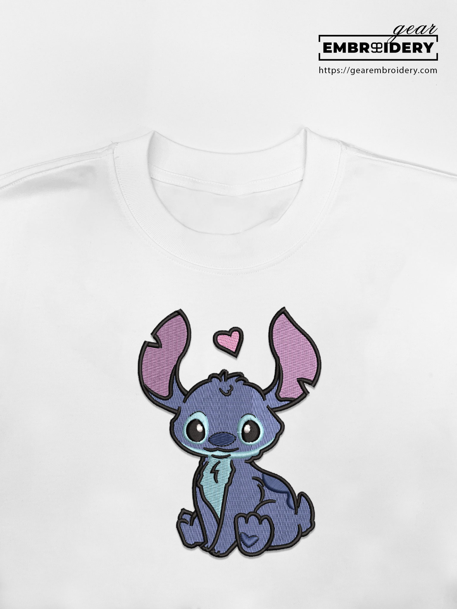 Stitch Lilo & Stitch Embroidered Personalized Embroidered T Shirt Sweatshirt Hoodie Clothing LS013