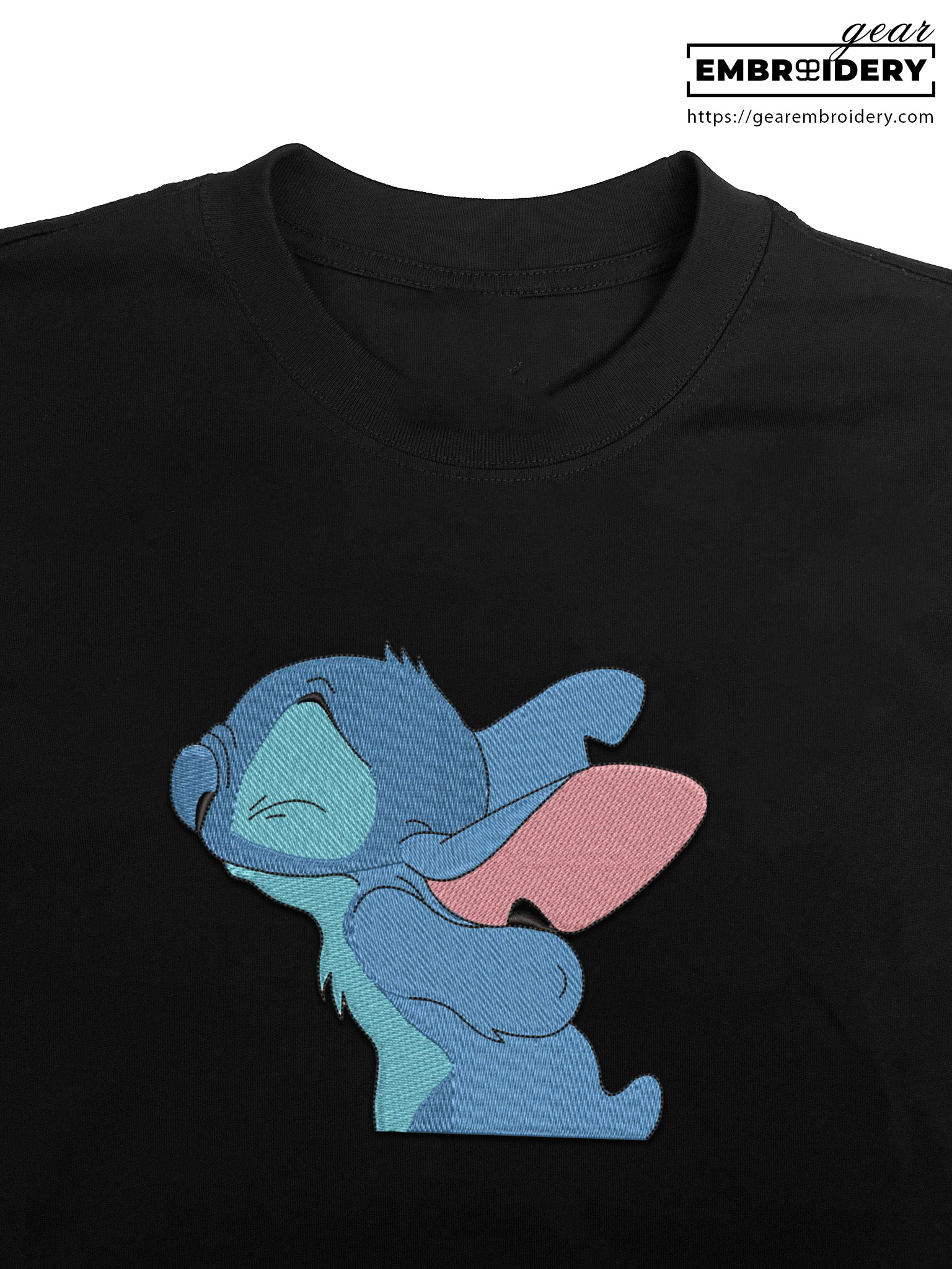 Stitch Lilo & Stitch Embroidered Personalized Embroidered T Shirt Sweatshirt Hoodie Clothing LS014