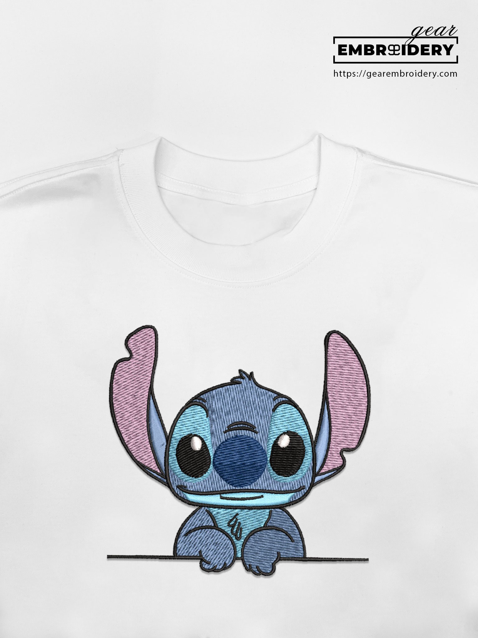 Stitch Lilo & Stitch Embroidered Personalized Embroidered T Shirt Sweatshirt Hoodie Clothing LS015