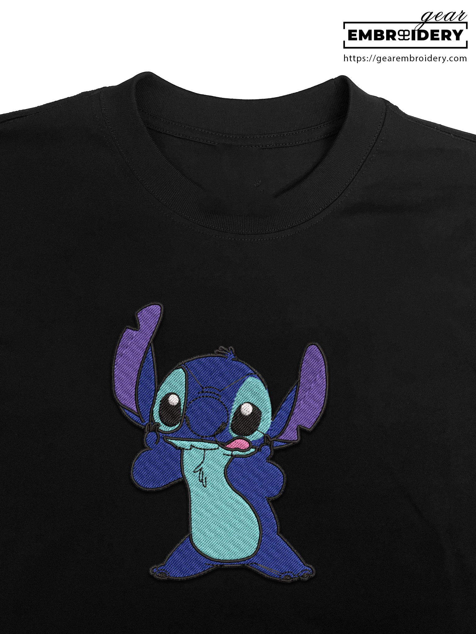 Stitch Lilo & Stitch Embroidered Personalized Embroidered T Shirt Sweatshirt Hoodie Clothing LS016