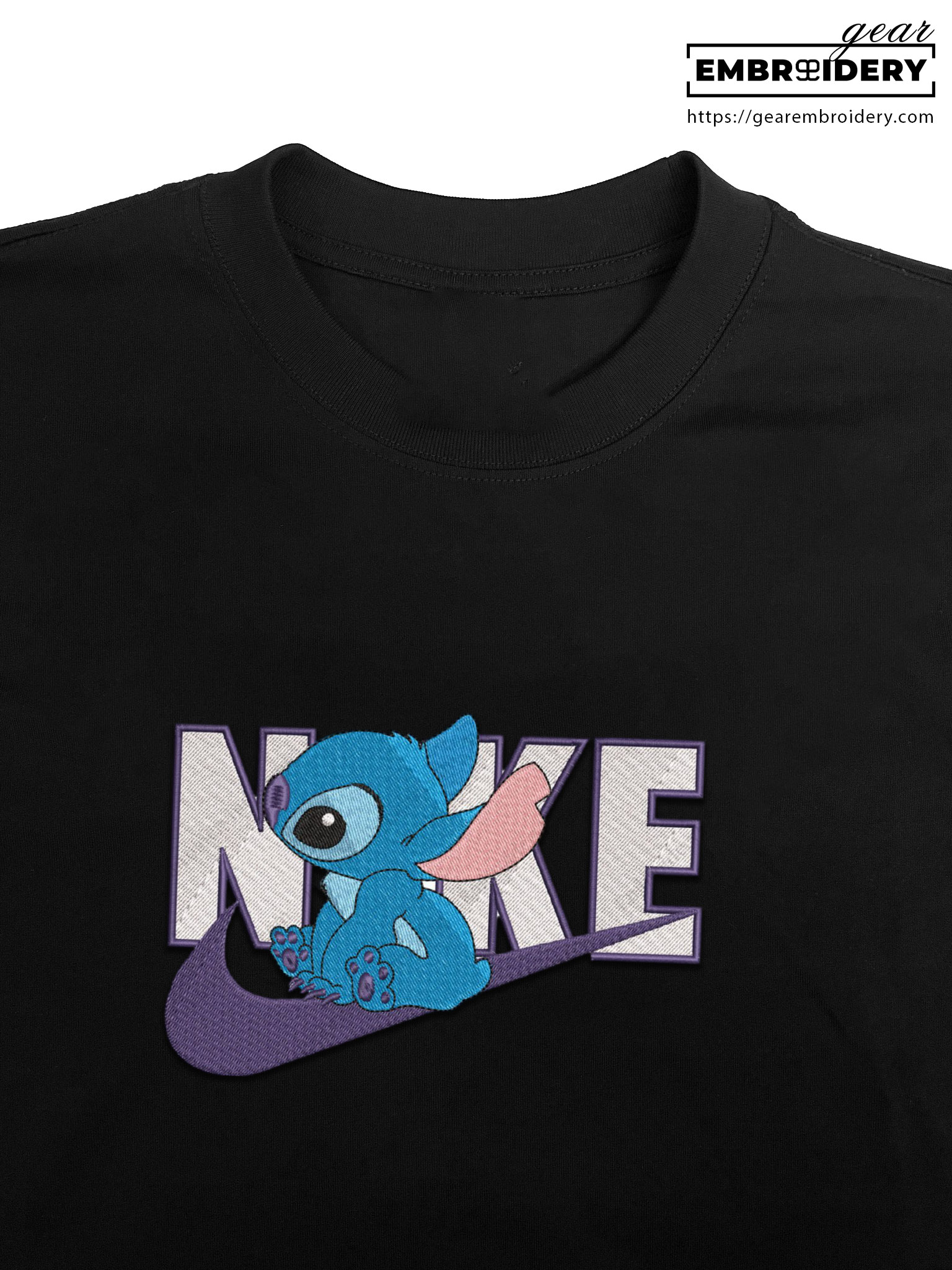 Stitch Lilo & Stitch Embroidered Personalized Embroidered T Shirt Sweatshirt Hoodie Clothing LS022