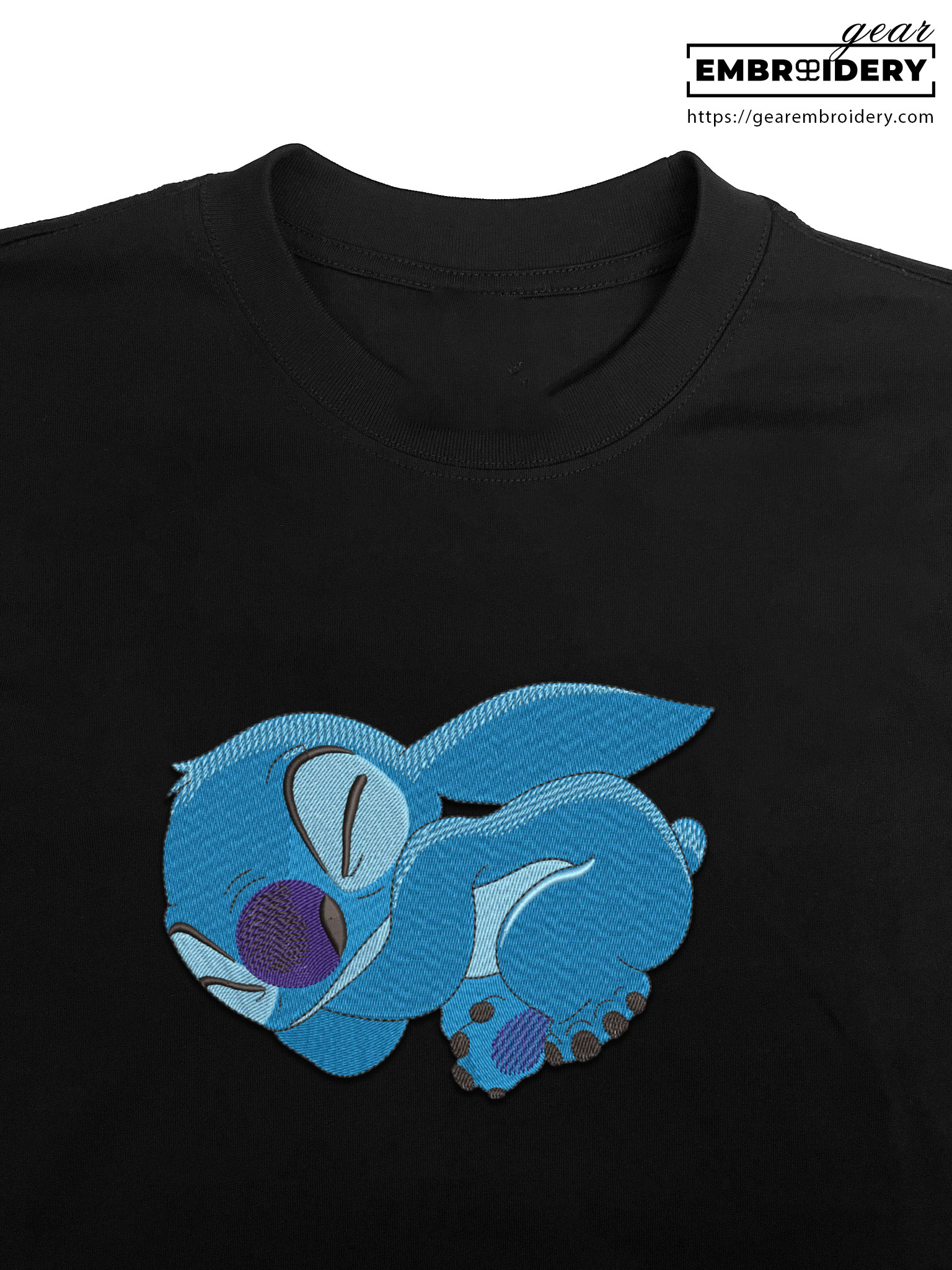 Stitch sleeping Lilo & Stitch Embroidered Personalized Embroidered T Shirt Sweatshirt Hoodie Clothing LS023