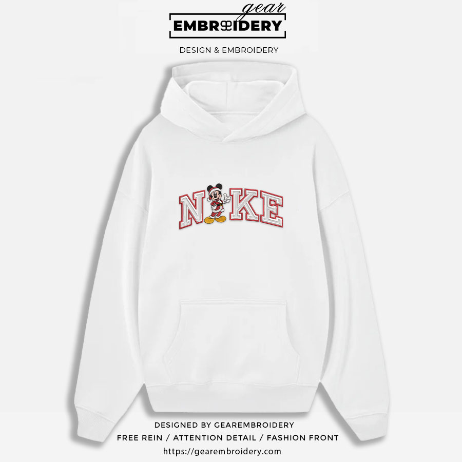 Mickey christmas Mickey Mouse Embroidered Personalized Embroidered T Shirt Sweatshirt Hoodie Clothing MKM004