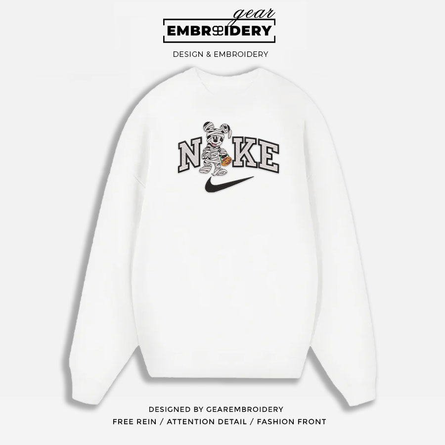 Mickey halloween Mickey Mouse Embroidered Personalized Embroidered T Shirt Sweatshirt Hoodie Clothing MKM005