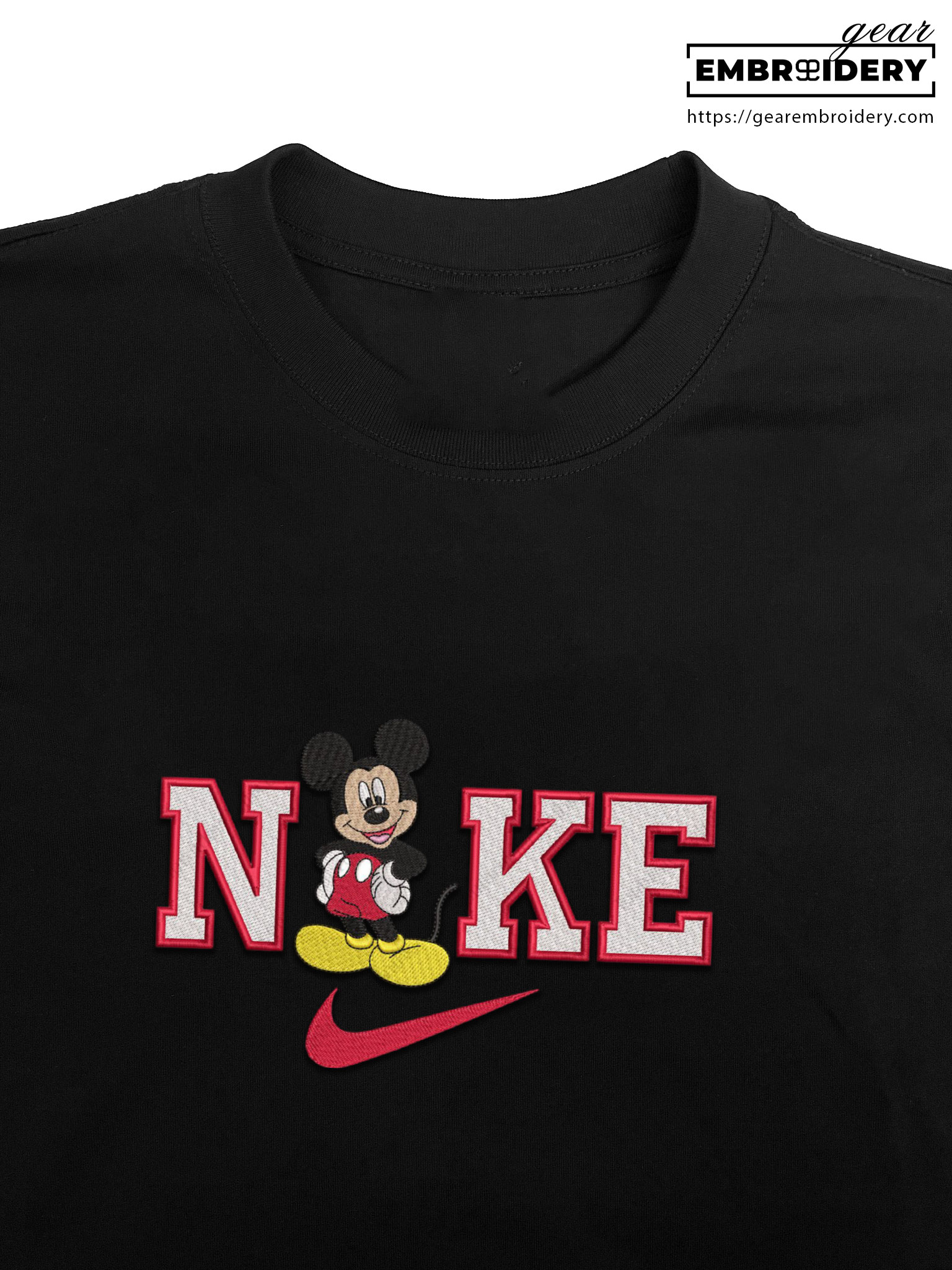 Mickey Mickey Mouse Embroidered Personalized Embroidered T Shirt Sweatshirt Hoodie Clothing MKM007