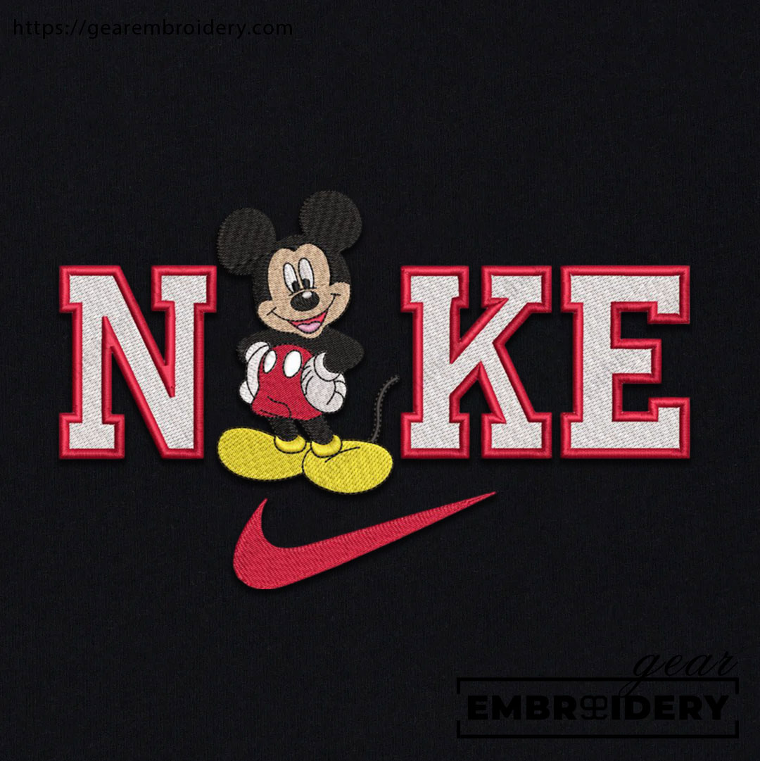 Mickey Mickey Mouse Embroidered Personalized Embroidered T Shirt Sweatshirt Hoodie Clothing MKM007