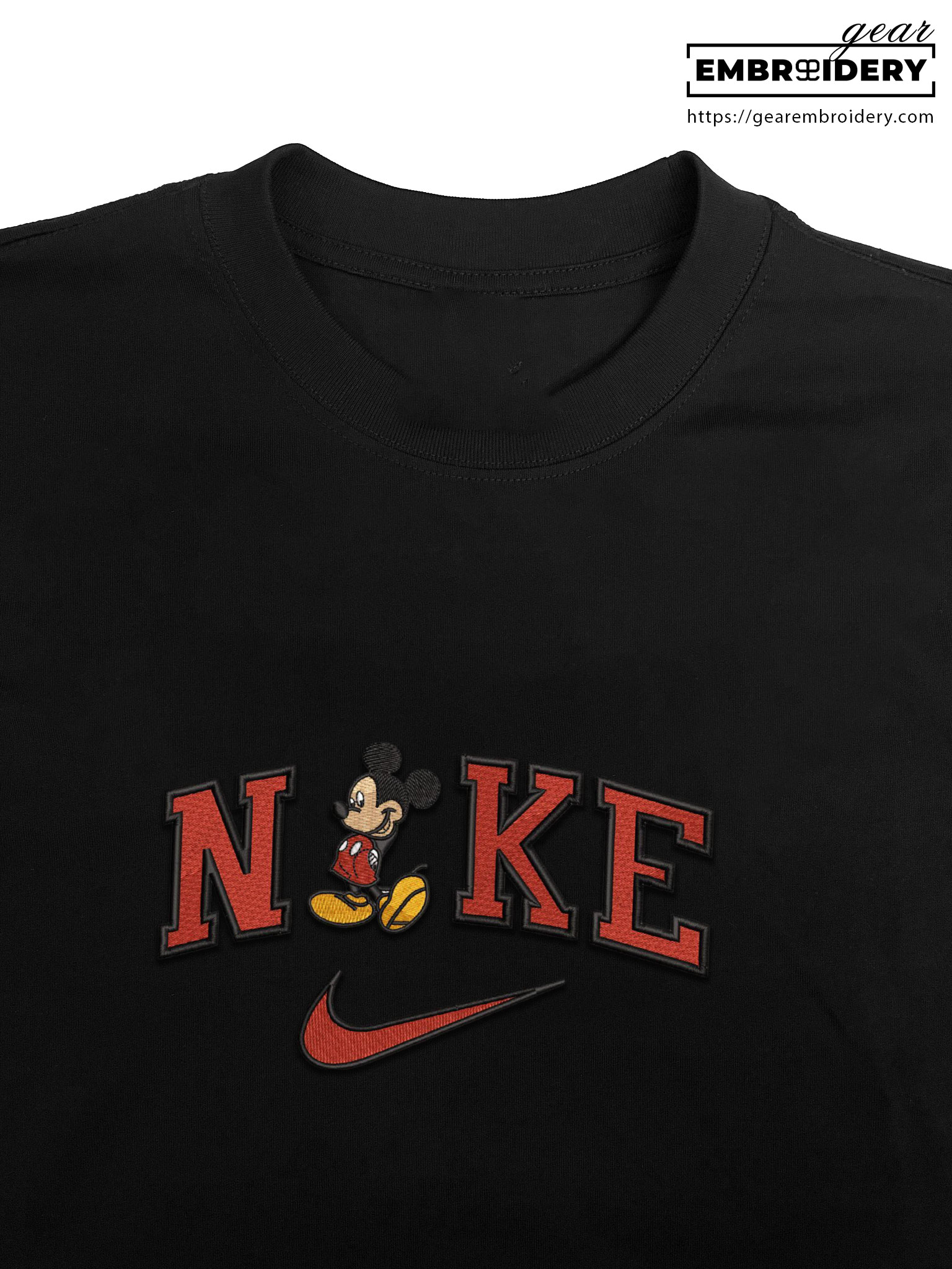 Mickey Mickey Mouse Embroidered Personalized Embroidered T Shirt Sweatshirt Hoodie Clothing MKM008