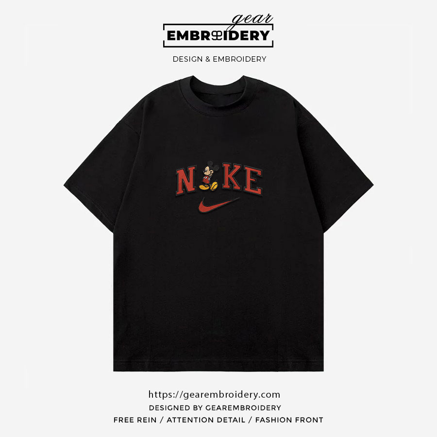 Mickey Mickey Mouse Embroidered Personalized Embroidered T Shirt Sweatshirt Hoodie Clothing MKM008