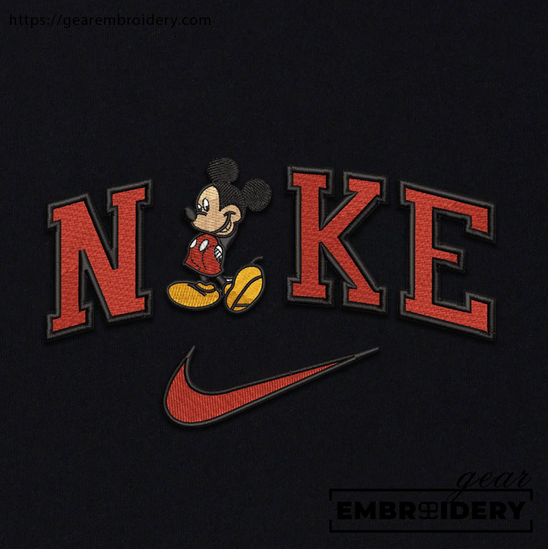 Mickey Mickey Mouse Embroidered Personalized Embroidered T Shirt Sweatshirt Hoodie Clothing MKM008