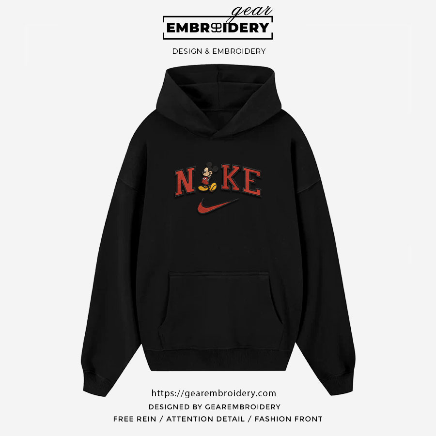 Mickey Mickey Mouse Embroidered Personalized Embroidered T Shirt Sweatshirt Hoodie Clothing MKM008