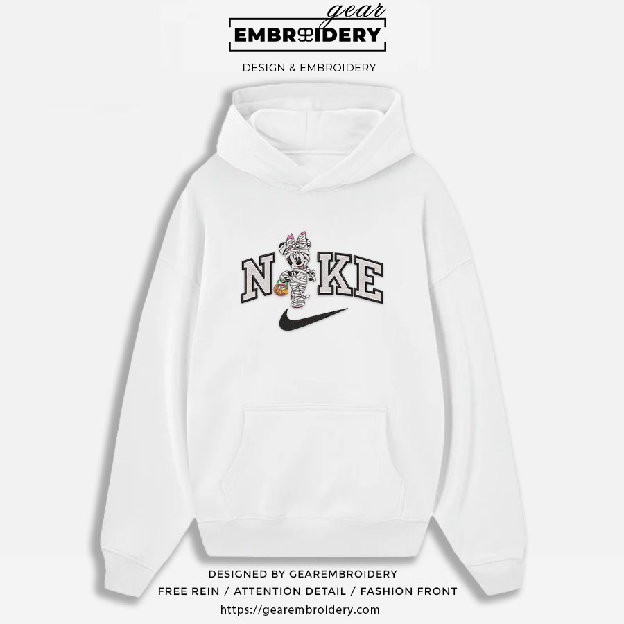 Minnie halloween Mickey Mouse Embroidered Personalized Embroidered T Shirt Sweatshirt Hoodie Clothing MKM010