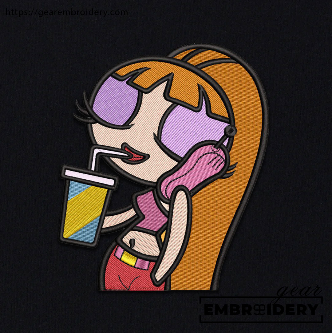 Blossom Powerpuff Girls Embroidered Personalized Embroidered T Shirt Sweatshirt Hoodie Clothing PG001