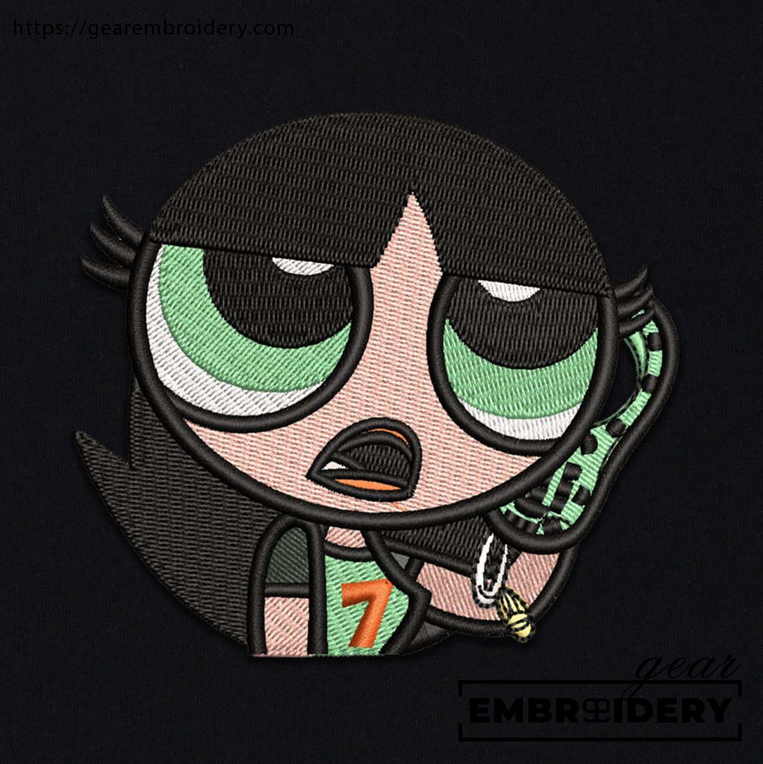 Buttercup Powerpuff Girls Embroidered Personalized Embroidered T Shirt Sweatshirt Hoodie Clothing PG004