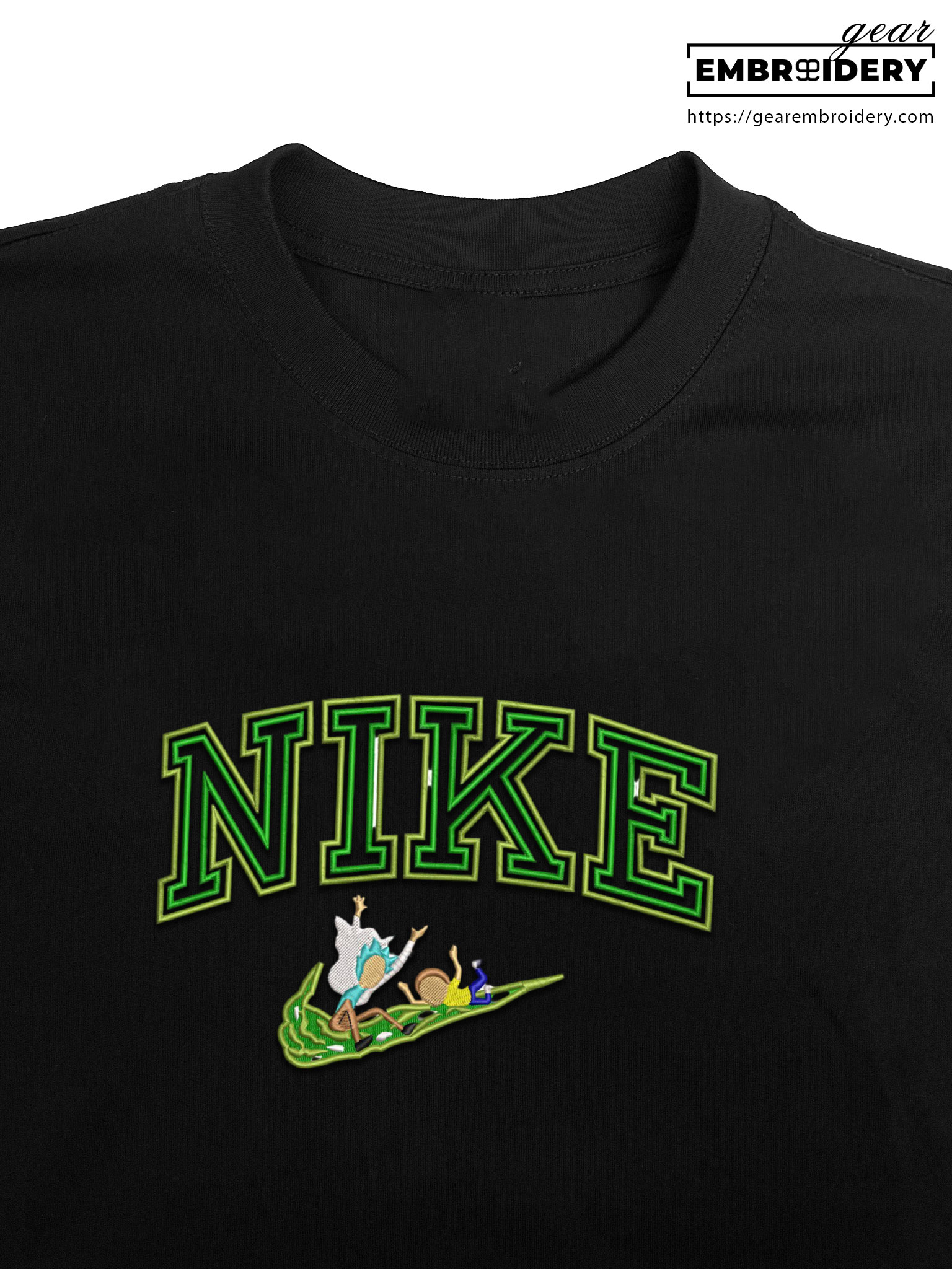 Rick and morty Rick & Morty Embroidered Design Personalized Embroidered T Shirt Sweatshirt Hoodie Clothing RM005