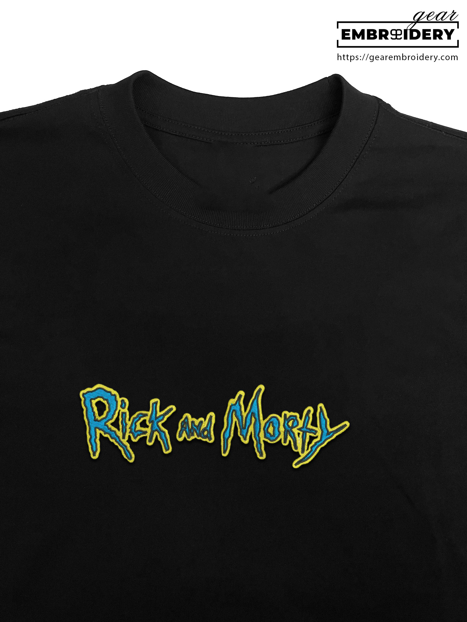 Rick and morty Rick & Morty Embroidered Design Personalized Embroidered T Shirt Sweatshirt Hoodie Clothing RM004