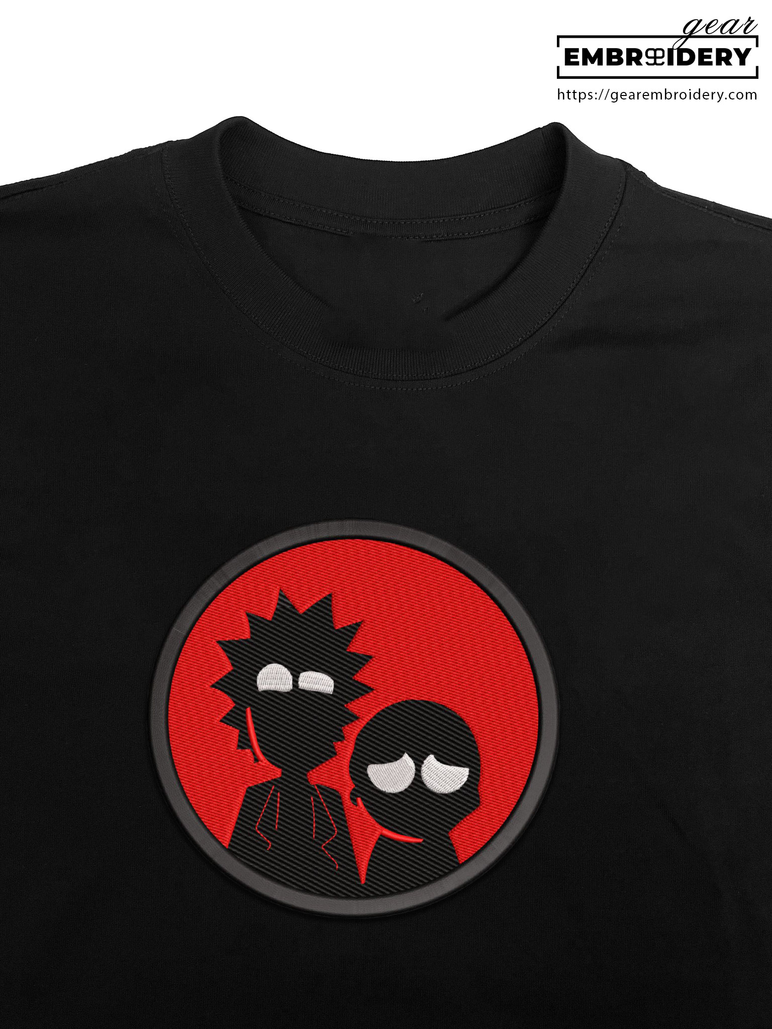 Rick and morty Rick & Morty Embroidered Design Personalized Embroidered T Shirt Sweatshirt Hoodie Clothing RM010