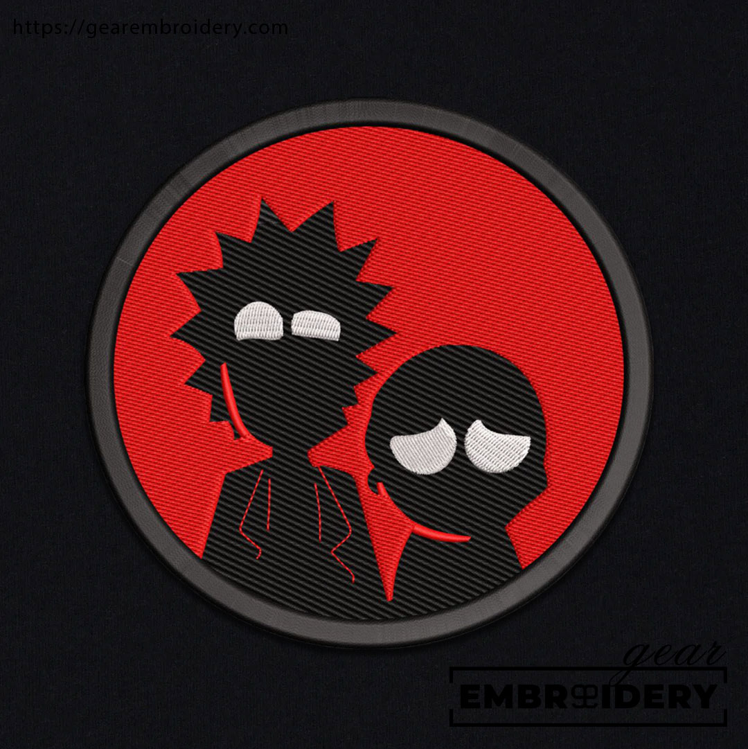 Rick and morty Rick & Morty Embroidered Design Personalized Embroidered T Shirt Sweatshirt Hoodie Clothing RM010