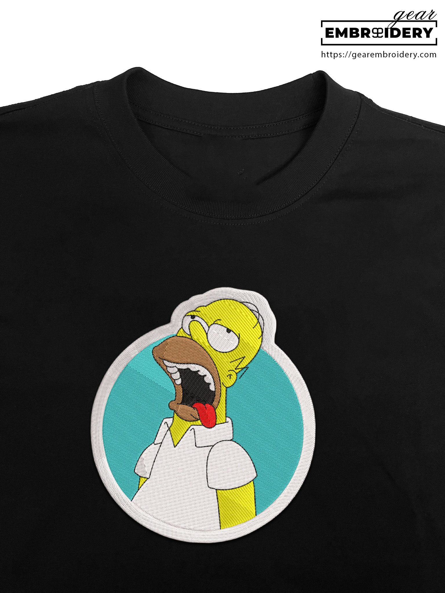 Homer Simpsons Embroidered Design Personalized Embroidered T Shirt Sweatshirt Hoodie Clothing S117