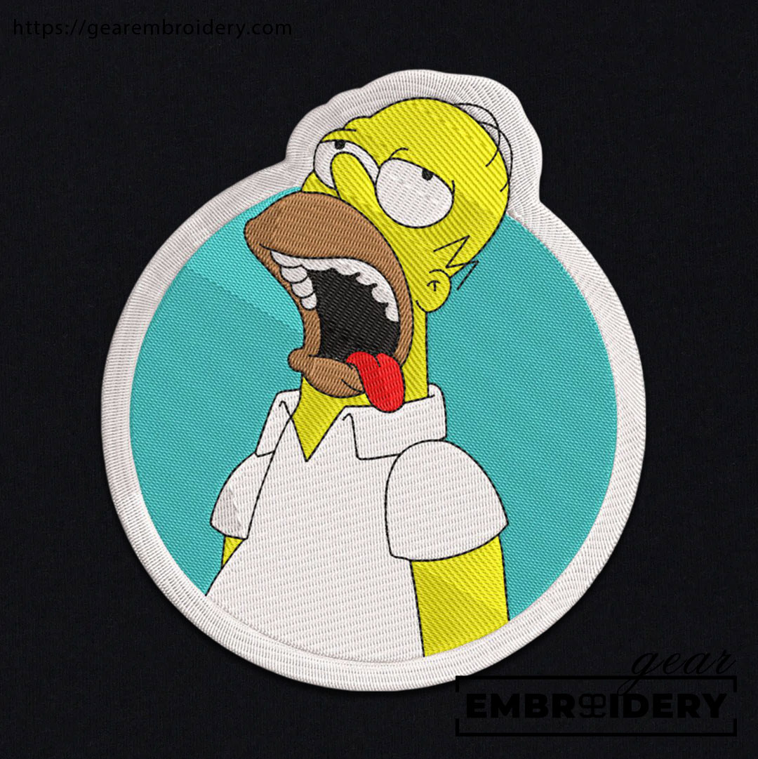 Homer Simpsons Embroidered Design Personalized Embroidered T Shirt Sweatshirt Hoodie Clothing S117