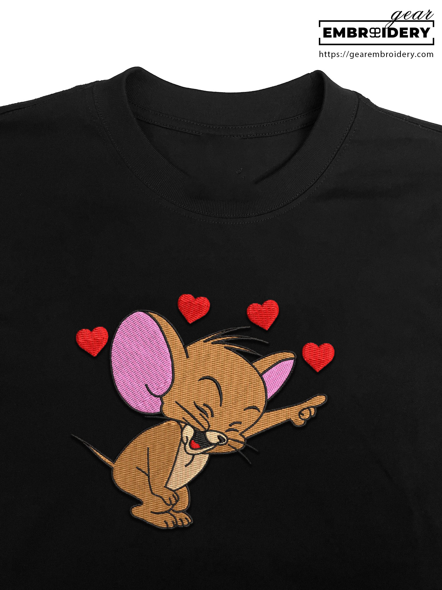 Jerry Tom & Jerry Personalized Embroidered T Shirt Sweatshirt Hoodie Clothing TJ001
