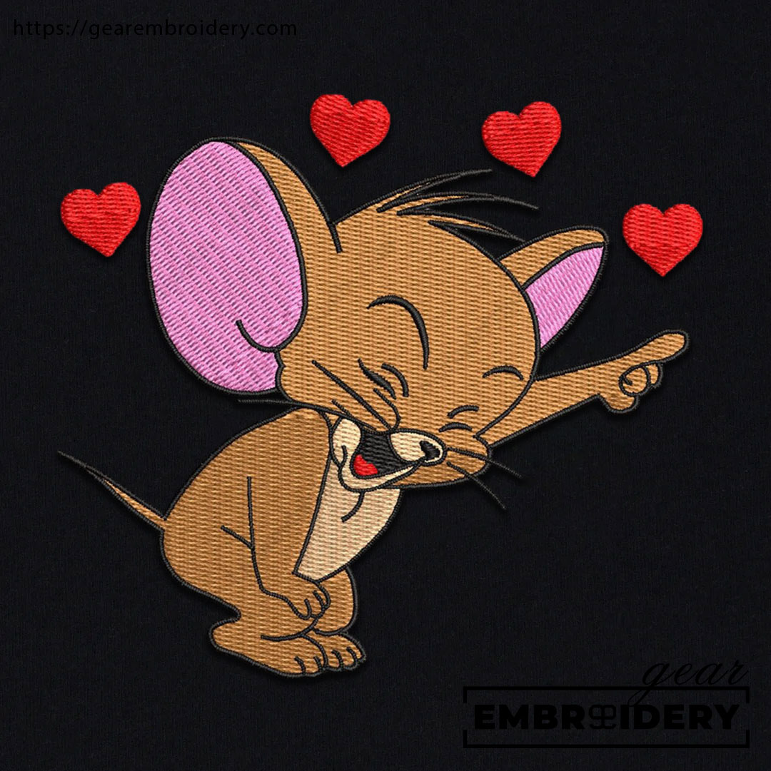 Jerry Tom & Jerry Personalized Embroidered T Shirt Sweatshirt Hoodie Clothing TJ001