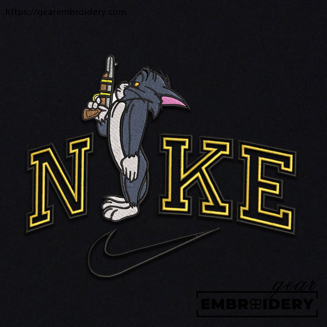 Tom gun Tom & Jerry Personalized Embroidered T Shirt Sweatshirt Hoodie Clothing TJ006