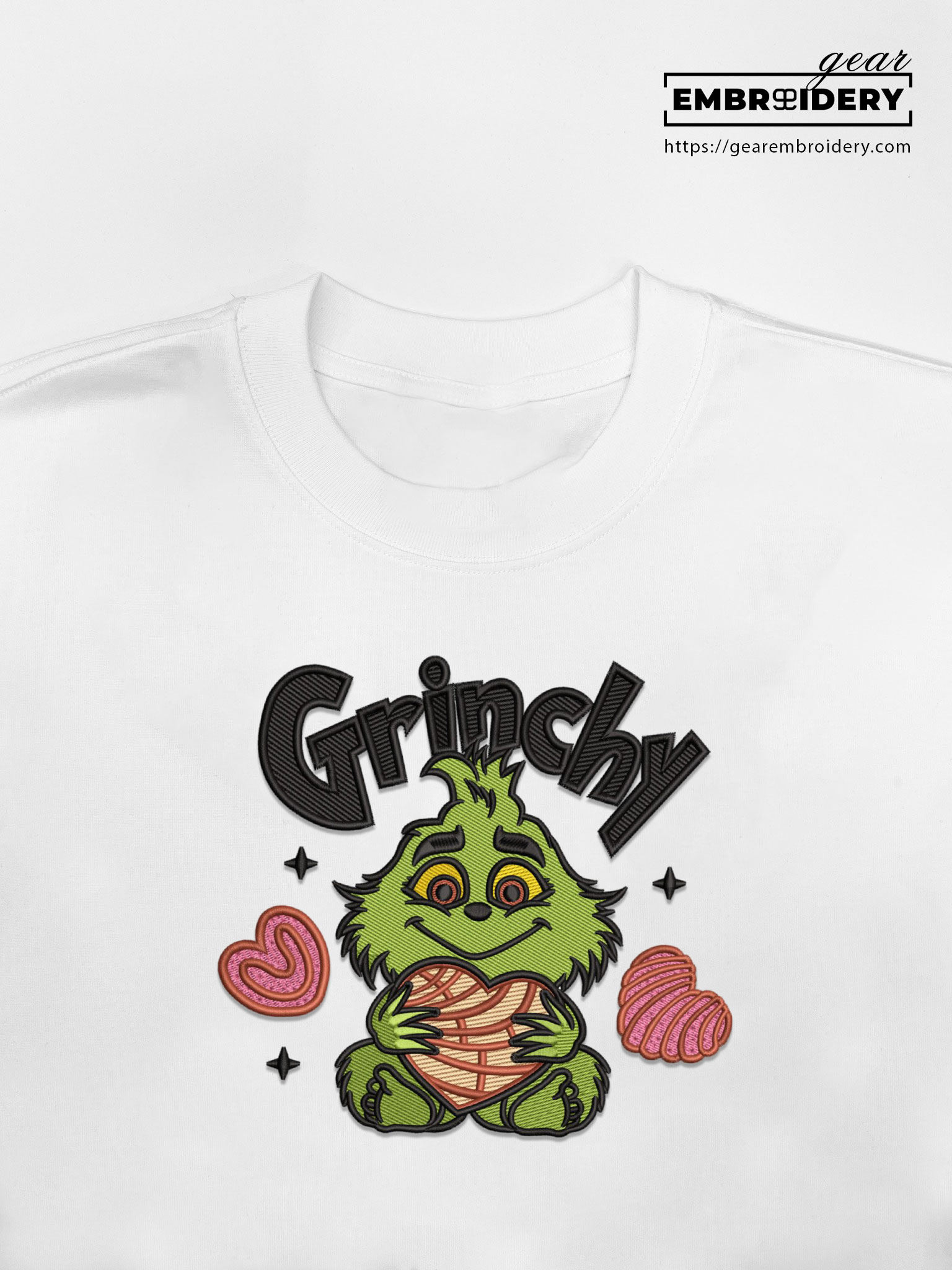 Baby grinch grinch Embroidered Personalized Embroidered T Shirt Sweatshirt Hoodie Clothing OTC002