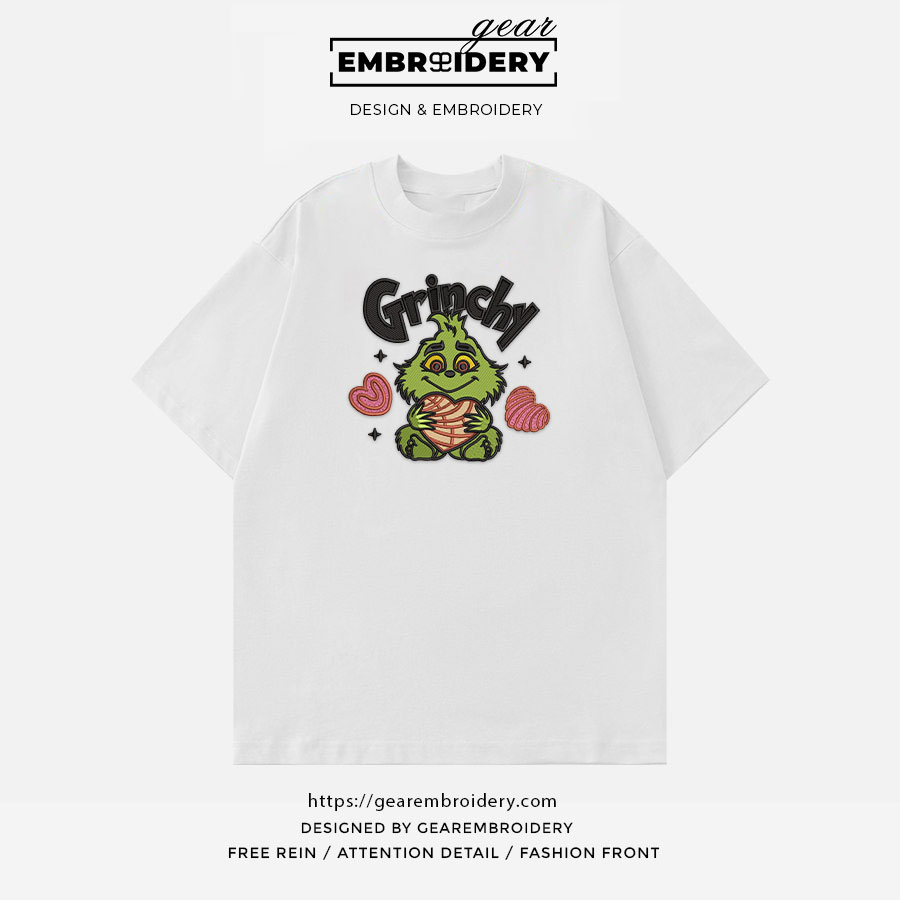 Baby grinch grinch Embroidered Personalized Embroidered T Shirt Sweatshirt Hoodie Clothing OTC002