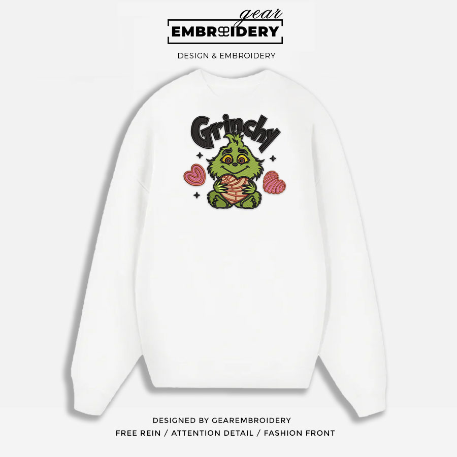 Baby grinch grinch Embroidered Personalized Embroidered T Shirt Sweatshirt Hoodie Clothing OTC002
