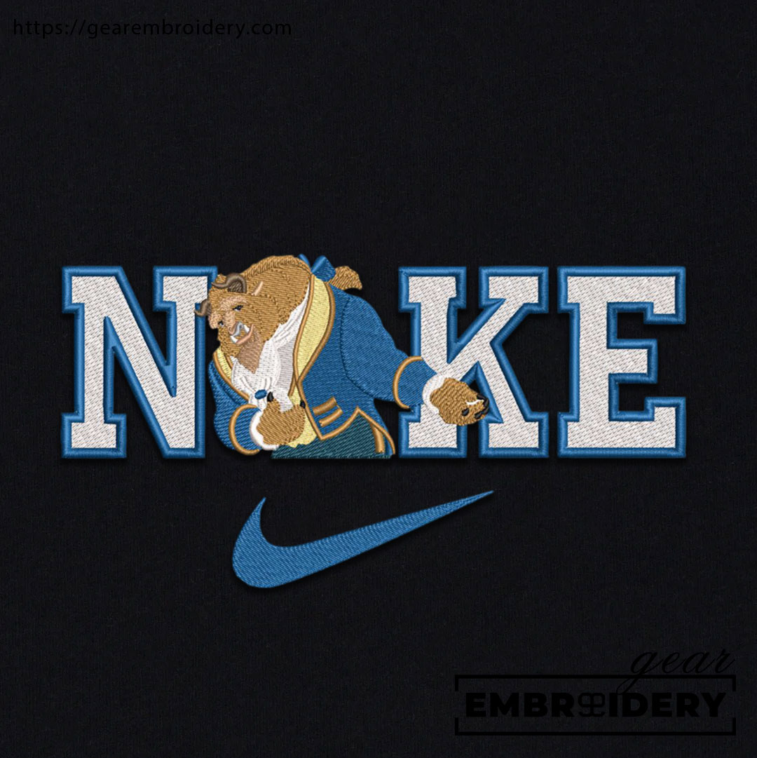 Beast beauty and the beast Embroidered Personalized Embroidered T Shirt Sweatshirt Hoodie Clothing OTC006