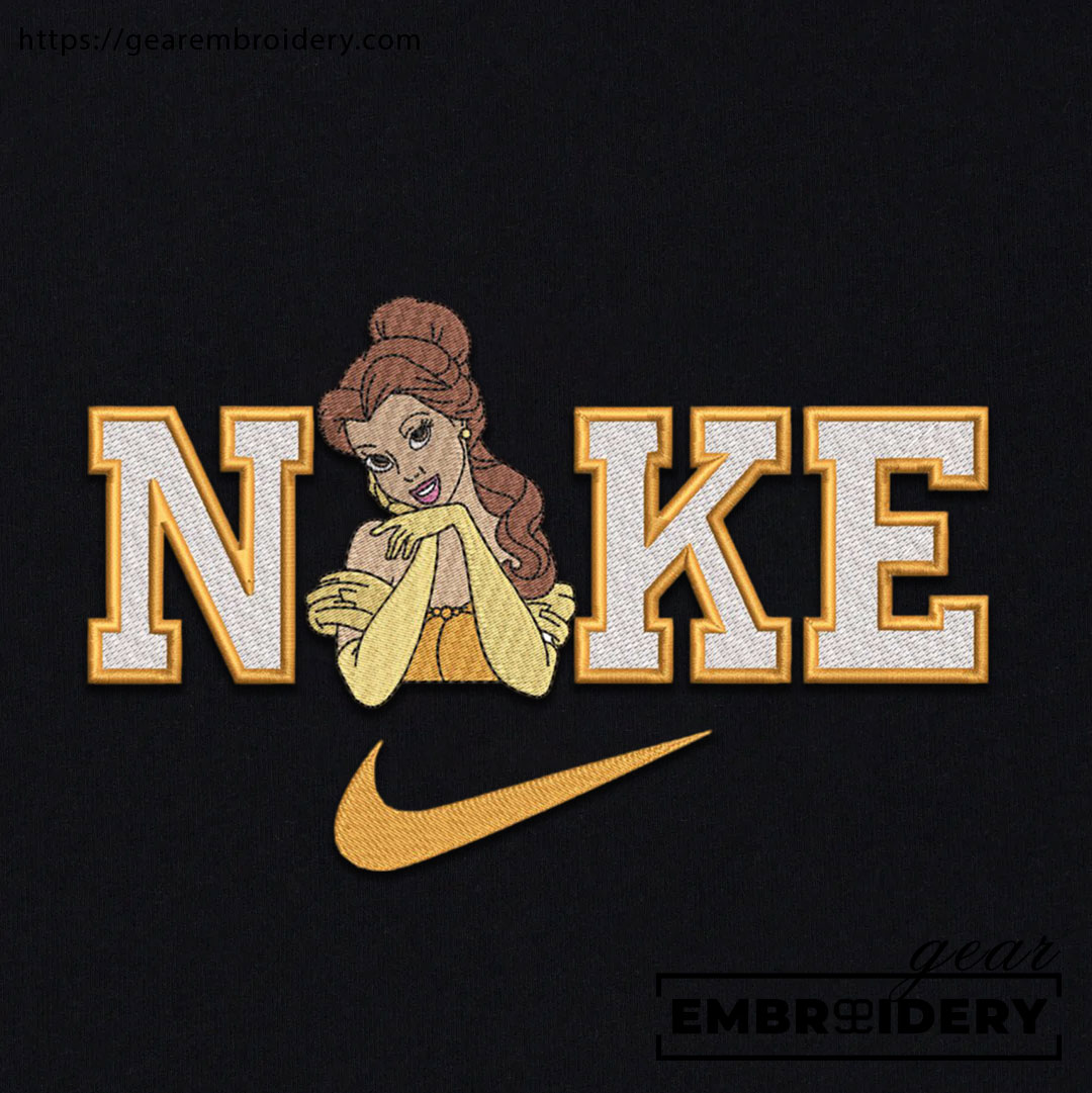 Belle beauty and the beast Embroidered Personalized Embroidered T Shirt Sweatshirt Hoodie Clothing OTC007