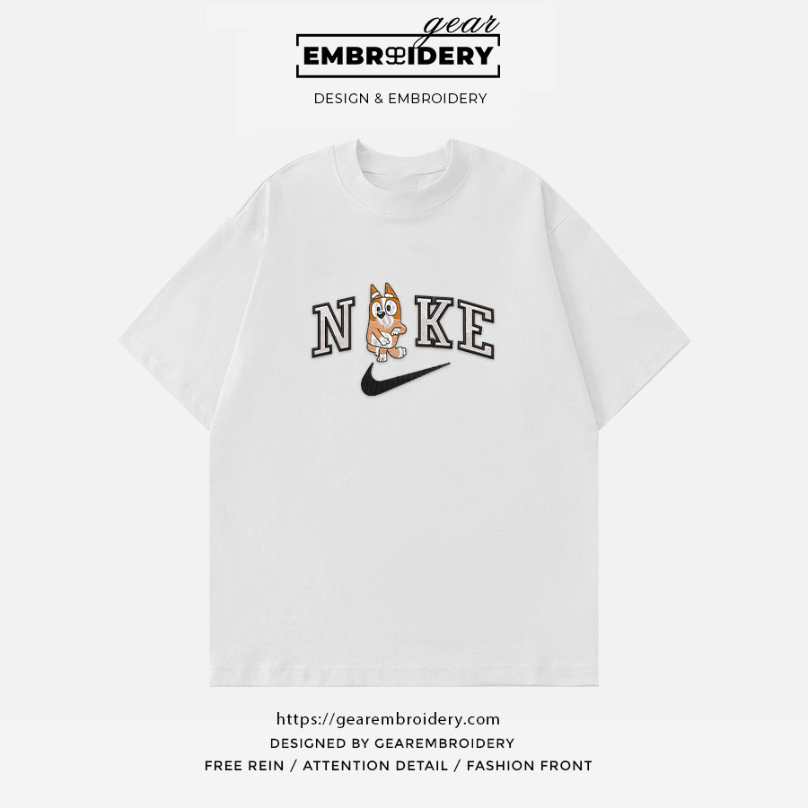 Bingo bluey and bingo Embroidered Personalized Embroidered T Shirt Sweatshirt Hoodie Clothing OTC009