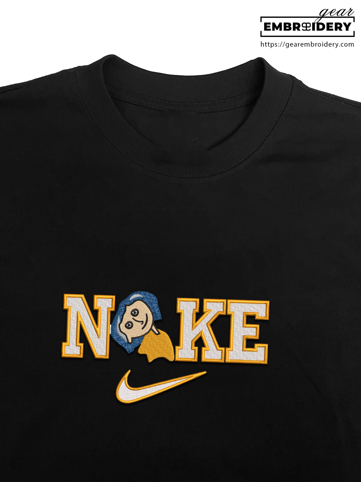 Coraline coraline Embroidered Personalized Embroidered T Shirt Sweatshirt Hoodie Clothing OTC013