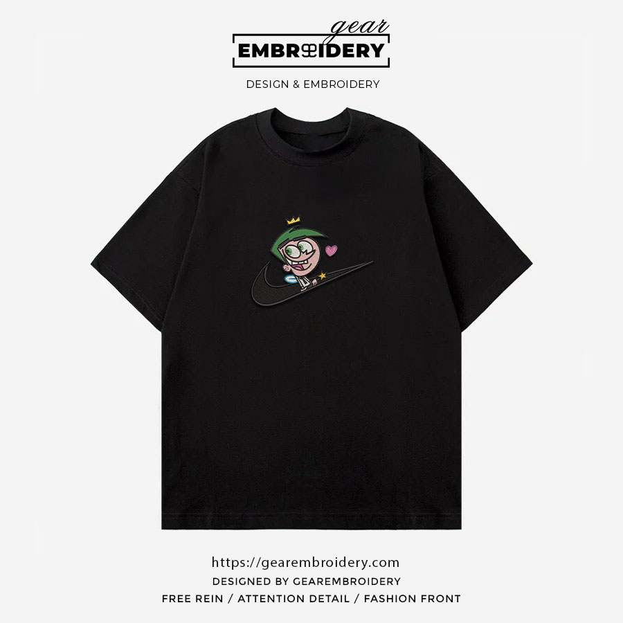 Cosmo swoosh fairly oddparents Embroidered Personalized Embroidered T Shirt Sweatshirt Hoodie Clothing OTC014