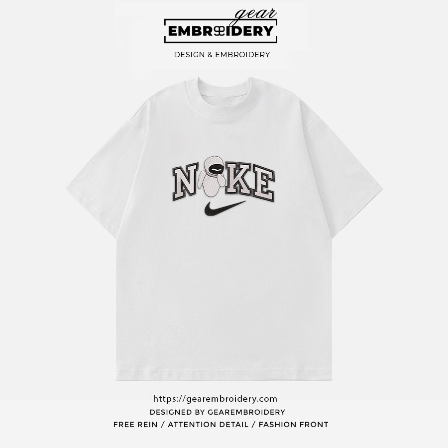 Eva wall e Embroidered Personalized Embroidered T Shirt Sweatshirt Hoodie Clothing OTC019