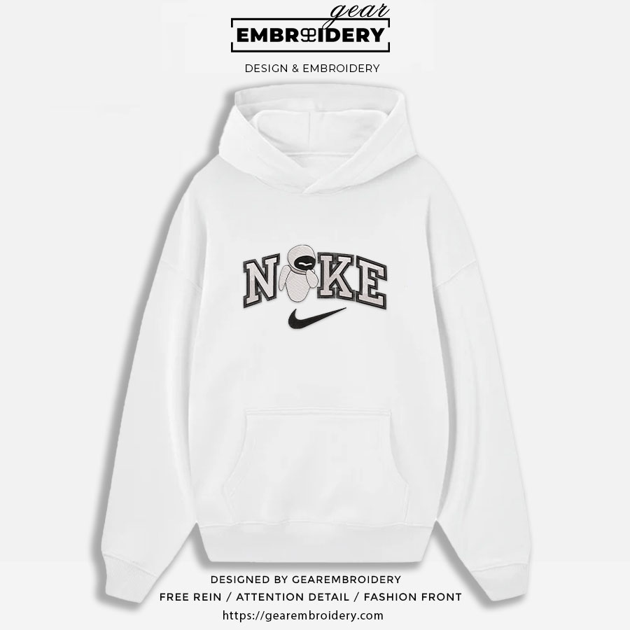 Eva wall e Embroidered Personalized Embroidered T Shirt Sweatshirt Hoodie Clothing OTC019